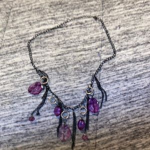 Purple & Black Necklace